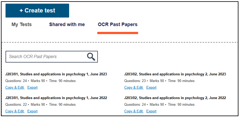 ExamBuilder for Psychology 4